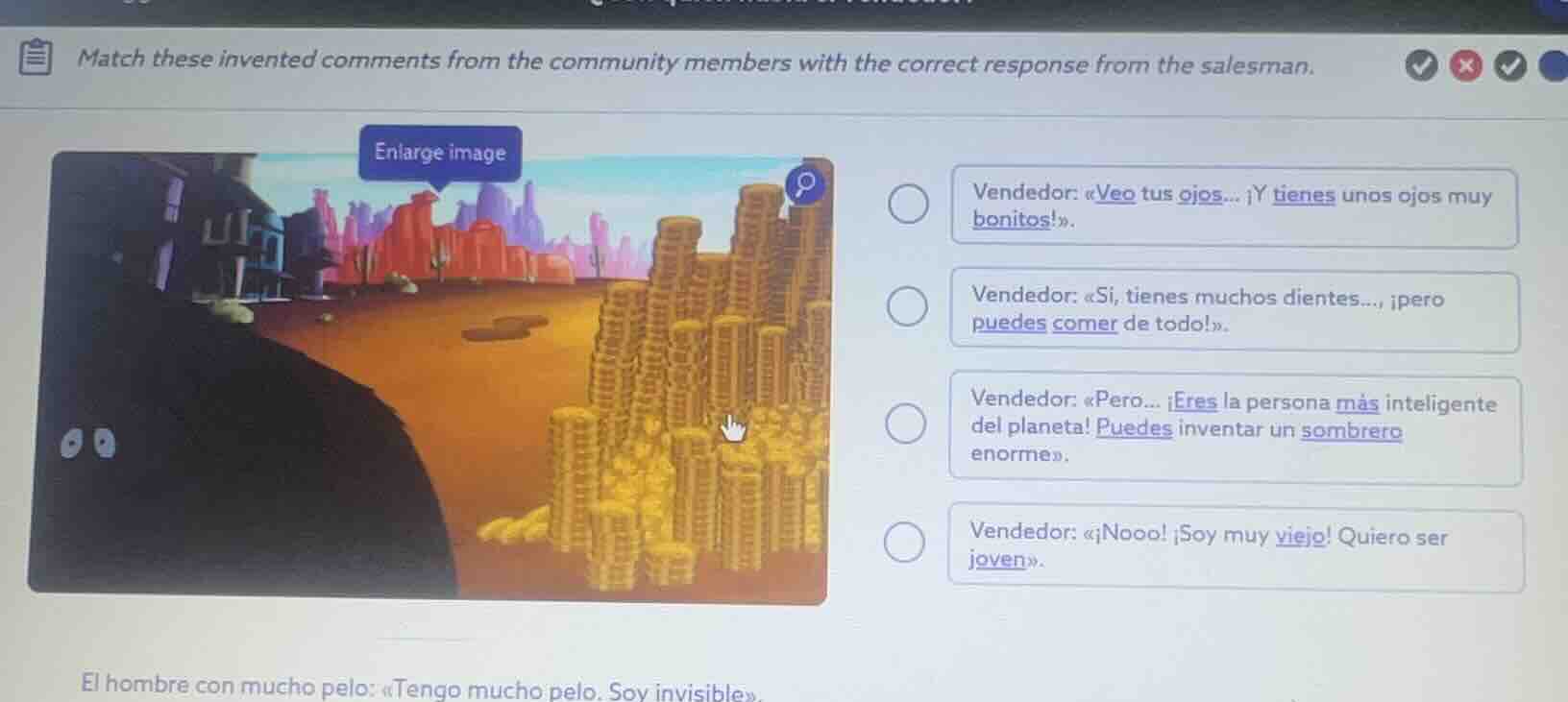 match these invented comments from the community members with the corre…